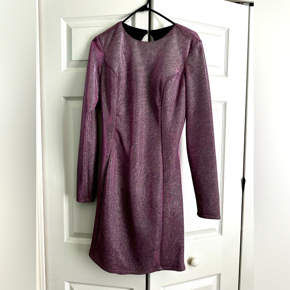 Jessica Angel NEW Purple Glitter Cocktail Dress GORGEOUS!!